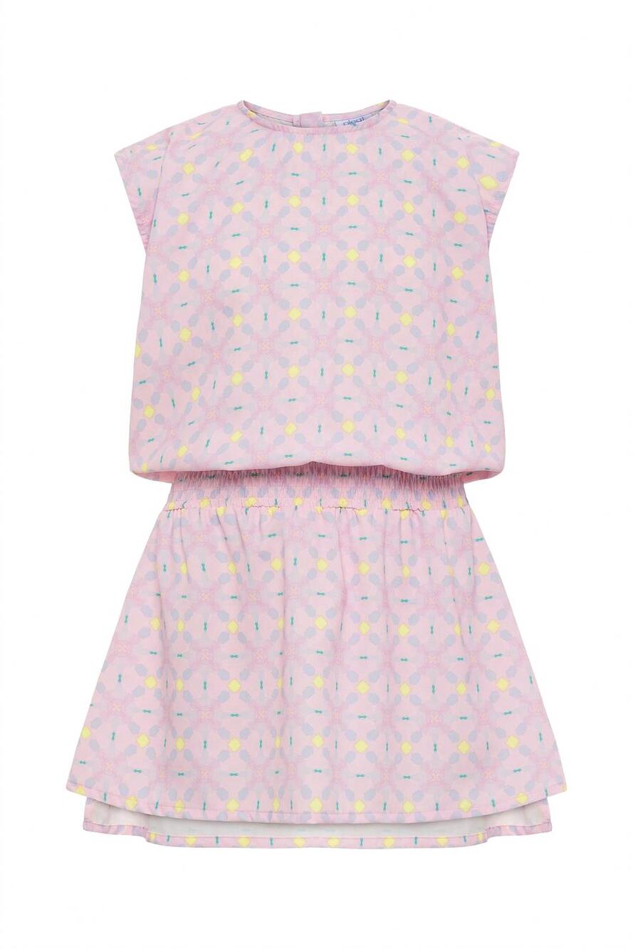 NEW PLEAT kid's josie dress in pink lemonade